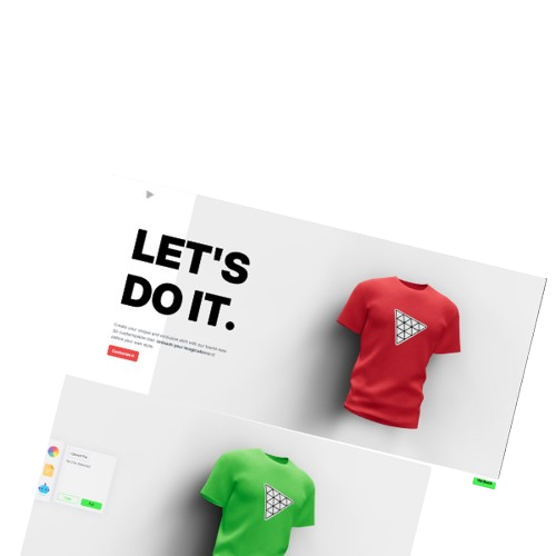 3D - Tshirt Design Web Application